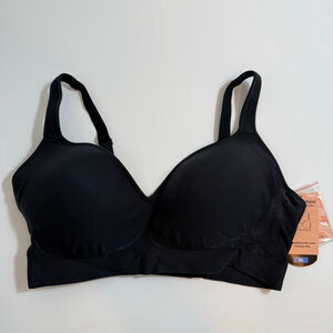 Women's Shapermint Black Sweetheart Wireless Contour Bra XL